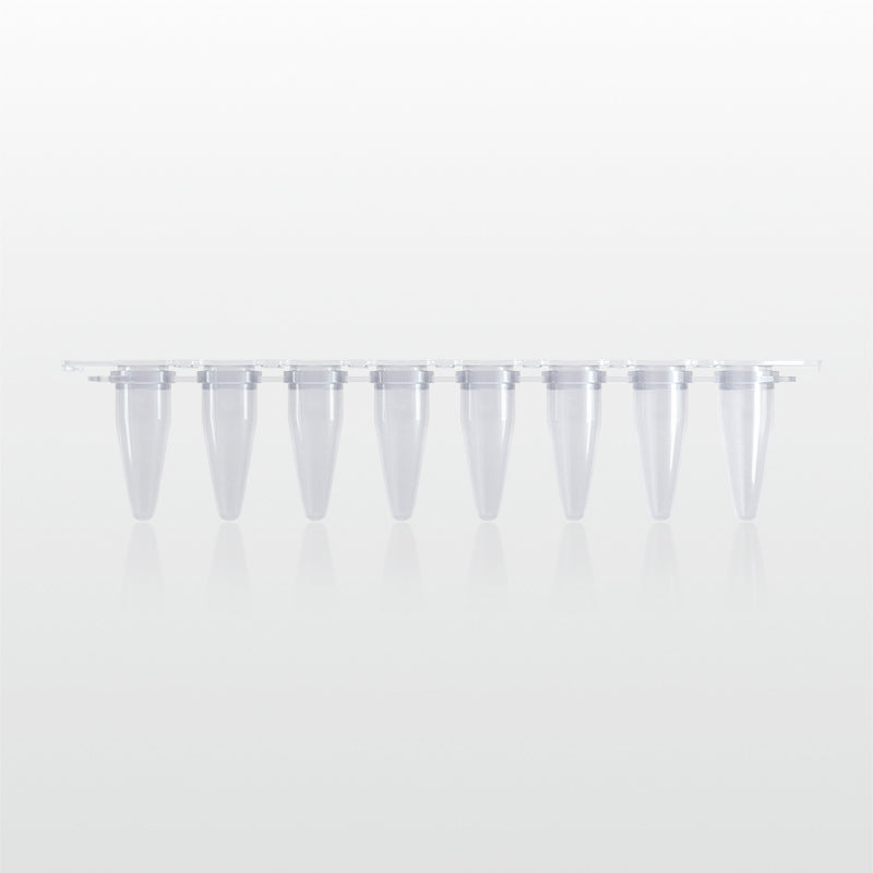 0.2 ml 8-Tube PCR Strips (with Caps), (PL001-02V)