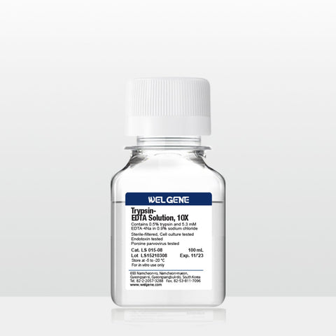 Trypsin-EDTA (0.5%, 10X), no phenol red (LS015-08)